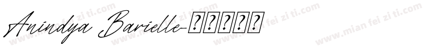Anindya Barielle字体转换